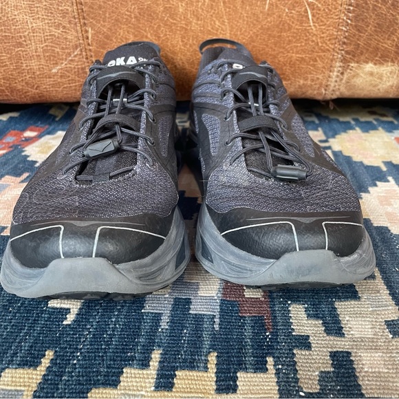 Hoka OneOne Huaka Origins Triple Black Sneaker Mens 12 - Picture 10 of 10